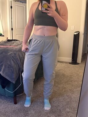 Light Gray The North Face Elastic-Waist Jogger Pants